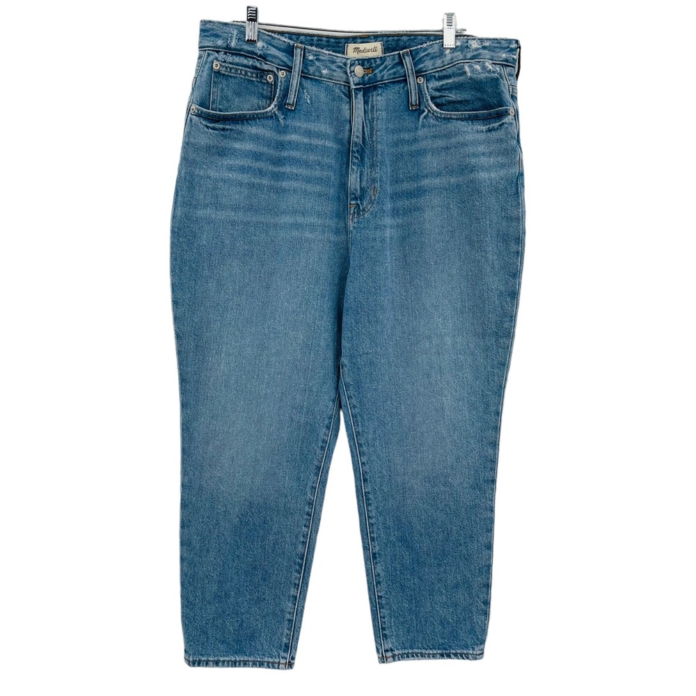 Madewell The Mom Jean high rise blue 100% cotton New women's size 33P